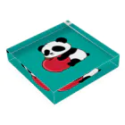 ik・Pandaのpandapple Acrylic Block :placed flat