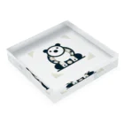 siromedakaの〇〇ぱんだくん Acrylic Block :placed flat