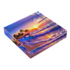 11mi_mi11の🌴ビーチサンセット☀ Acrylic Block :placed flat