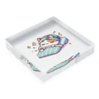 りのショップのゆるかわネコグッズ Acrylic Block :placed flat