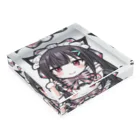 根暗ちゃんねるの根暗クララのアクリルブロック Acrylic Block :placed flat