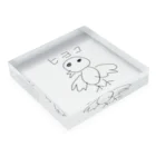 hetaTのhetaTひよこ Acrylic Block :placed flat