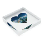 Castagna-カスターニャのnight view Acrylic Block :placed flat