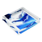 MONACAの夜空の旅行 Acrylic Block :placed flat