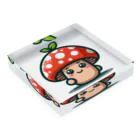 かわいいキノコくん🍄のかわいいキノコくん🍄 Acrylic Block :placed flat