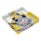 キャバクラ如月SUZURI店の如月家SDイラスト Acrylic Block :placed flat