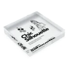 CHIBE86のChic Silhouette Acrylic Block :placed flat