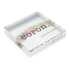 coron.のcoron.ショップブランドマーク Acrylic Block :placed flat