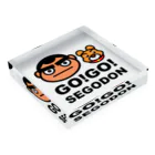 KAGOSHIMA GO!GO!PROJECT | 鹿児島 ゴーゴープロジェクトの【GO!GO! SEGODON/ゴーゴー西郷どん】 アクリルブロックの平置き