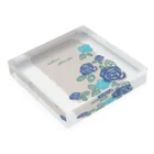 sb&colorの青いバラ Acrylic Block :placed flat