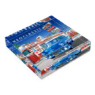 illustrator_HaLのNEOCLASSIC〜Blue Car Acrylic Block :placed flat