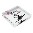 Saori_k_cutpaper_artのBallet Lovers Ballerina Acrylic Block :placed flat