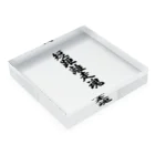 着る文字屋の短距離走魂 Acrylic Block :placed flat