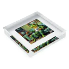 zukit4sのジョークを言っているカエル Acrylic Block :placed flat