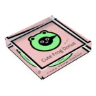 雑貨屋kerori(ザッカヤケロリ）のCute Frog Donut（キュートフロッグドーナツ） Acrylic Block :placed flat