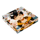 可愛い男の子イラスト販売所　By,keicyanの男の子　中学1年生　春 Acrylic Block :placed flat