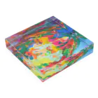 zono-on shop☆の Mottled Acrylic Block :placed flat