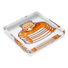 Slabo+Kariiのホットケーキとクマさん Acrylic Block :placed flat
