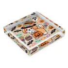 あとりえmignonのハロウィンドッグ Acrylic Block :placed flat