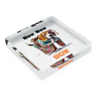 Bow-Wow-BOWのBow-Wow-BOW　ビーグル Acrylic Block :placed flat