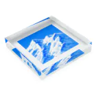 夏のどんぶり(ドンブリ)　ブラザーズ【ドンブラ】のマウンテン Acrylic Block :placed flat