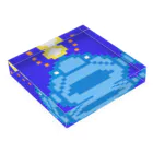 Get here ヒロケンのクエ＋あんこう（色付き）【ドット絵】 Acrylic Block :placed flat