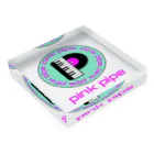 PinkPipeのPinkPipeオリジナルグッズ ピアノレコード アクリルブロックの平置き