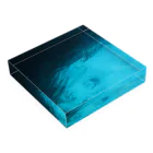 mayblueのdeep blue sea Acrylic Block :placed flat