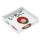 【Yuwiiの店】ゆぅぅぃーのいちごの妖精さん Acrylic Block :placed flat