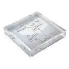 AKIのAKI哲学シリーズ Acrylic Block :placed flat