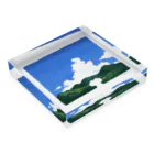 uckmarketの夏の映像 Acrylic Block :placed flat