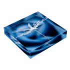 PhotoAtelier AileのBlueRose Drop(151029-1) Acrylic Block :placed flat