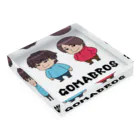 GOMA BROS TV / ゴマブロのゴマブロ似顔絵グッズ Acrylic Block :placed flat