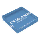 I LOVE CUBASEのI am DAW user Acrylic Block :placed flat