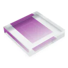 Rir_angの紫 Acrylic Block :placed flat