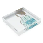 うき＊*の海の浴衣 Acrylic Block :placed flat