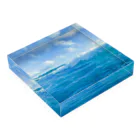 “すずめのおみせ” SUZURI店の夏海空 Acrylic Block :placed flat