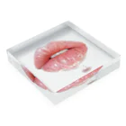 RABIHAIRのstrawberry Acrylic Block :placed flat