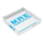 CPRTDEL のノスタルジックメーカー（MRE） LightBlue Acrylic Block :placed flat