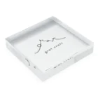 grat craftのGratcraft Logo BLK Acrylic Block :placed flat