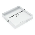 hikikomoriのHAPPY NEW YEAR 2020 Acrylic Block :placed flat