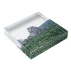 meronsodabonbonの青い山 Acrylic Block :placed flat