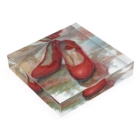たかしろゆの赤い靴 Acrylic Block :placed flat