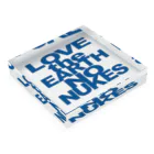 Two Doors Store  (feat.TeamLINKS）のウェイト LOVE the EARTH NO NUKES アクリルブロックの平置き