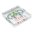 ClowZ ／ 渡瀬しぃのの彗眠 Acrylic Block :placed flat