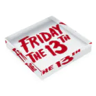 NIPPON DESIGNのFRIDAY THE 13TH Acrylic Block :placed flat