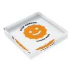 コロナマーク / corona-markのコロナマーク / stop corona smile Acrylic Block :placed flat