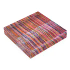 Hana Sungo　はなさんごのHand weaving-Rｗ Acrylic Block :placed flat