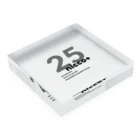 25nicco+の25nicco +オリジナルロゴ Acrylic Block :placed flat