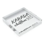 KARADAchiffon-2010のカラダシフォン公式 アクリルブロックの平置き